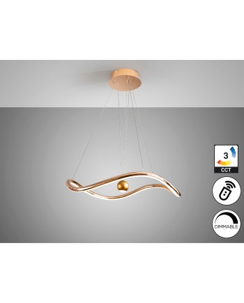 ROMINA- LAMPARA DORADO BRILLO